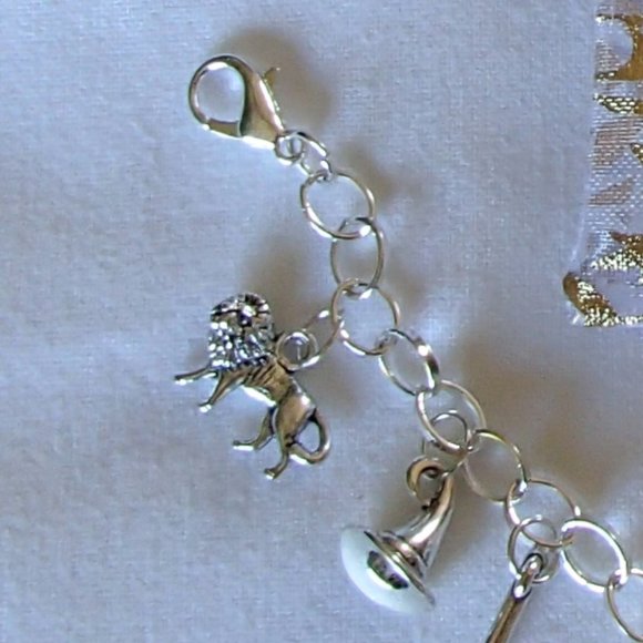 Wizard of Oz Theme Charm Bracelet SP Handcrafted + Free Organza Roses Gift Bag - Picture 15 of 16